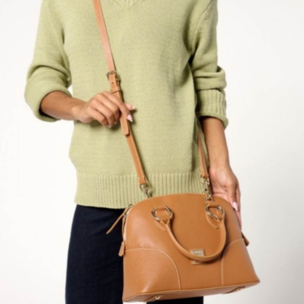 Dooney & Bourke Lucca Leather Satchel - Picture 12 of 13